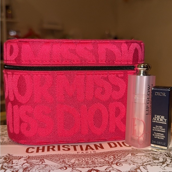 Dior Vibrant Pink Cosmetic Pouch - Picture 1 of 5